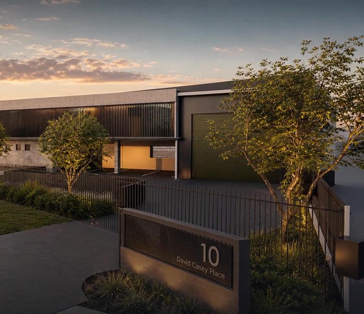 10 David Casey Place entry at dusk